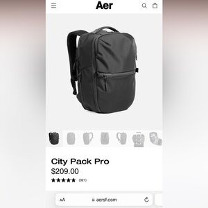 Aer City Pack Pro in Black